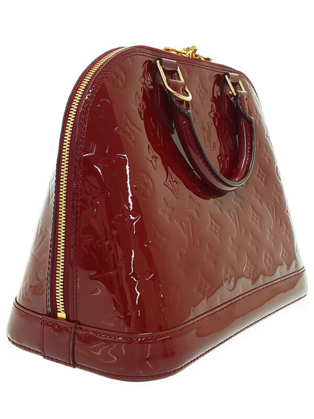 Louis Vuitton Vernis Handbag Monogram Alma Brown